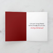 Runway Rudolph Feiertagskarte (Innenseite)