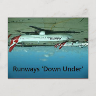 Runways unter Postkarte - Flat Earth Meme
