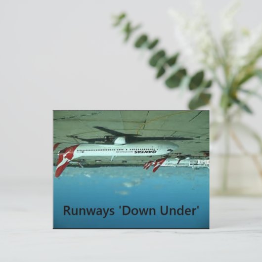 Runways unter Postkarte - Flat Earth Meme (Stehend Vorderseite)