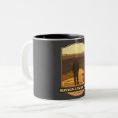 Runyon Canyon Trail - Los Angeles Wandern Zweifarbige Tasse (Vorderseite Links)