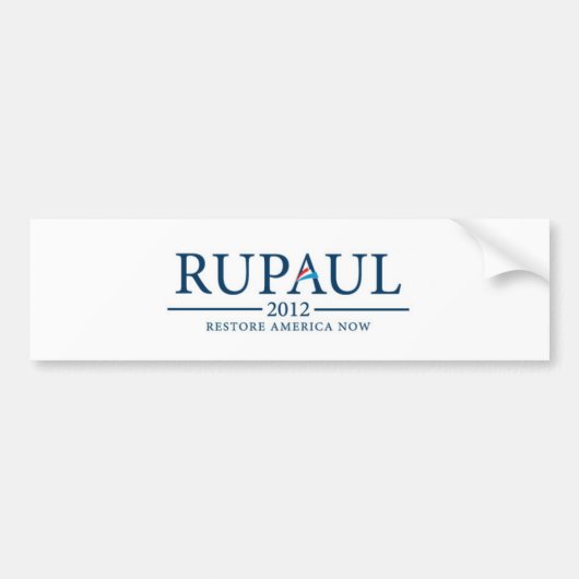 RuPaul 2012 Autoaufkleber (Vorne)