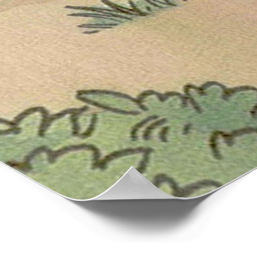 Rupert Bear Bill Badger und Algy Mops Poster (Ecke)