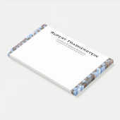 Rupert Cool Einziges Berufliches Monogramm Post-it Klebezettel (angewinkelt)