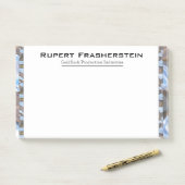 Rupert Cool Einziges Berufliches Monogramm Post-it Klebezettel (Auf Schreibtisch)