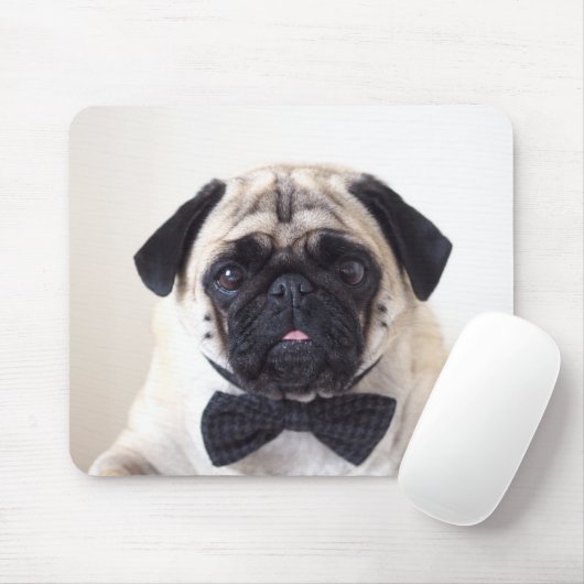 Rupert die Mops-Mäusematte Mousepad (Mit Mouse)