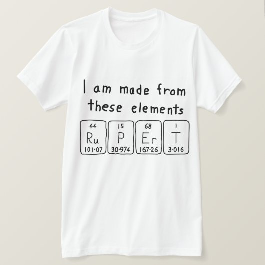 Rupert Periodenname Shirt (Design vorne)