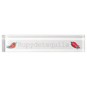 Rupydetequila Kinderillustration 2014 Namensplakette
