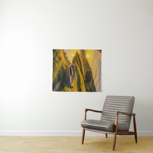 Ruquil Morning Sunrise Wandteppich (Beispiel (Horizontal))