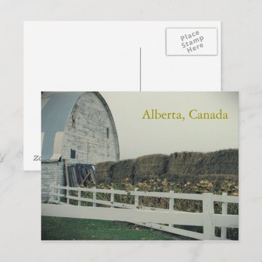 Rural Alberta Postcard Postkarte (Vorne/Hinten)