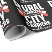 Rural Carriers Funny Mailman Lieferung Geschenkpapier (Rolleneckpunkt)