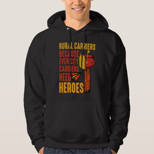 Rural Carriers Mail Delivery Mailman Postman Posta Hoodie (Vorderseite)