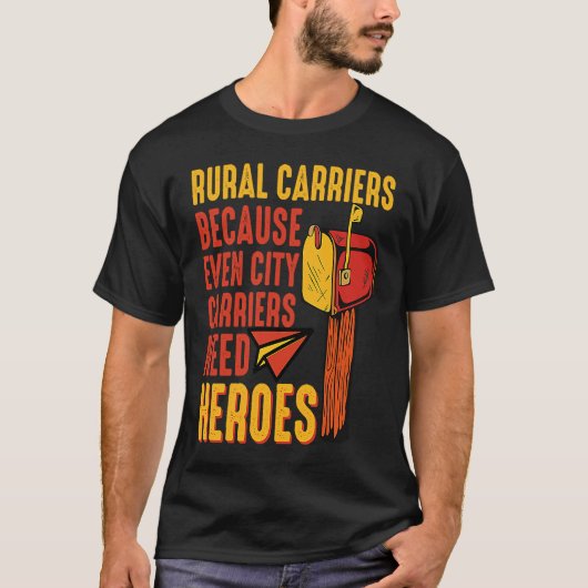 Rural Carriers Mail Delivery Mailman Postman Posta T-Shirt (Vorderseite)
