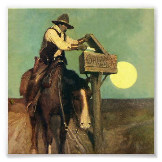 “Rural Delivery” Western Art by NC Wyeth Fotodruck (Vorne)