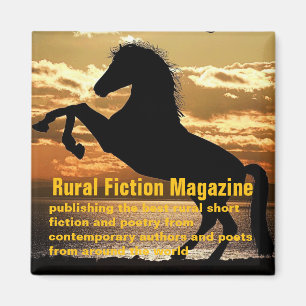 Rural Fiktion Magazine: Pferd und Sonnenuntergang Magnet