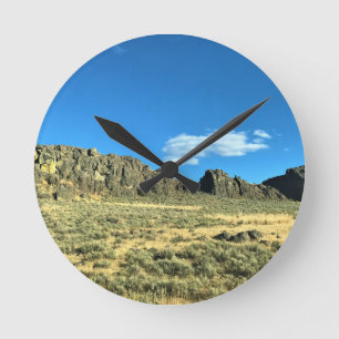 Rural Harney Landkreis, Burns, Oregon Runde Wanduhr