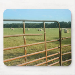 Rural Hay Field Mousepad
