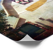 Rural Iowa Barn Corn and Quilt Poster (Ecke)