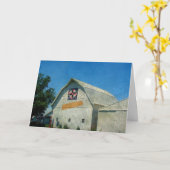 Rural Iowa Barn, Geburtstag Karte (Gelbe Blume)
