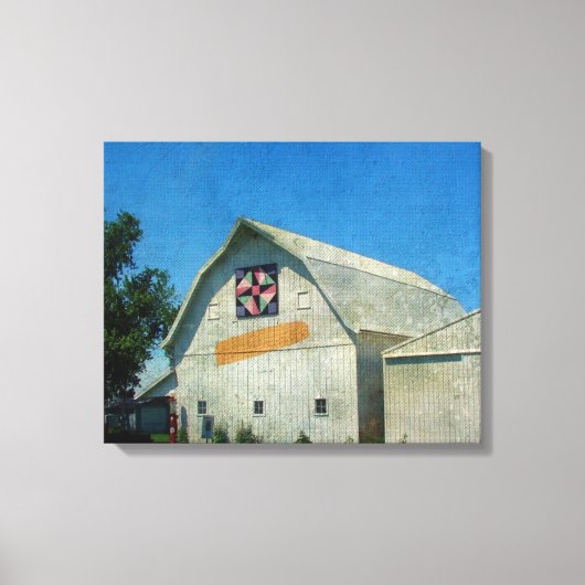 Rural Iowa Barn Leinwanddruck (Vorderseite)