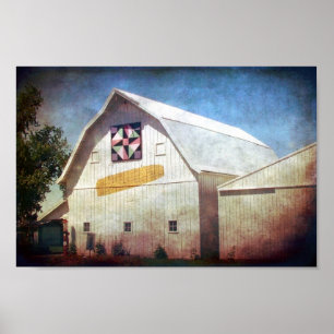 Rural Iowa Barn Poster