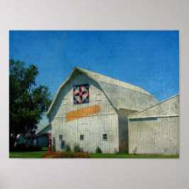 Rural Iowa Barn Poster