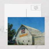 Rural Iowa Barn Postkarte (Vorne/Hinten)