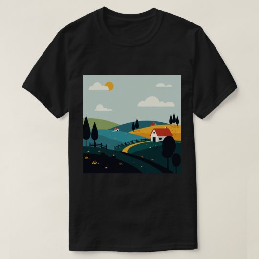 Rural landscape T-Shirt (Design vorne)