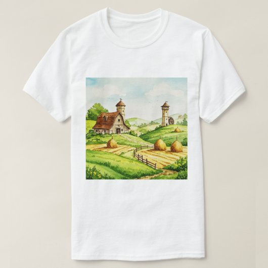 Rural landscape T-Shirt (Design vorne)