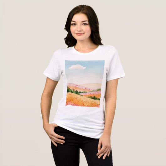 Rural landscape Tri-Blend shirt (Vorderseite voll)