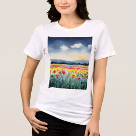 Rural landscape Tri-Blend shirt