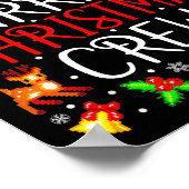 Rural Mail Carrier Christmas Crew Matching Xmas Ma Poster (Ecke)