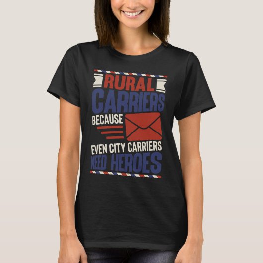 Rural Mail Postal Carrier Post Office T-Shirt (Vorderseite)