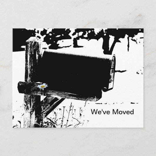 Rural Mailbox und Daisy Postcard Ankündigungspostkarte (Vorderseite)