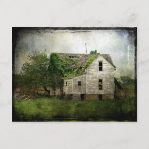 Rural Missouri Abandoned House Postkarte