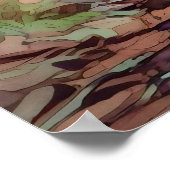 Rural River Wcolor Poster (Ecke)