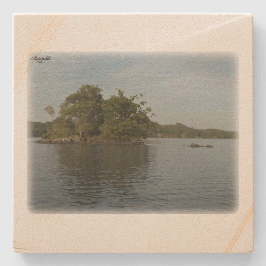 Rural Sweden August Steinuntersetzer (Vorderseite)