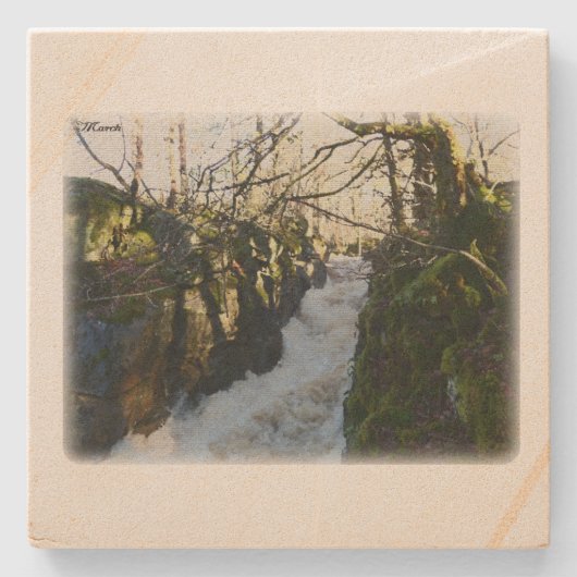 Rural Sweden March Steinuntersetzer (Vorderseite)