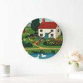 Rural town große wanduhr (Zuhause)