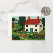 Rural town mitteilungskarte (Vorderseite/Rückseite Beispiel)