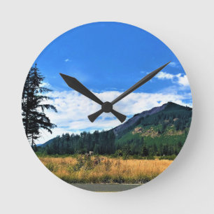 Rural Washington, Randle, Runde Wanduhr