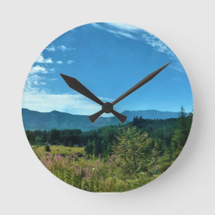 Rural Washington, Randle, Runde Wanduhr