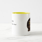 RURU, eine Neuseeland-Eulen-Tasse Zweifarbige Tasse (Mittel)