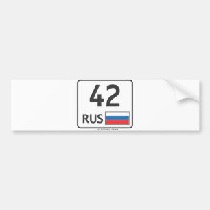 RUS. Kemerovo. 42 Autoaufkleber