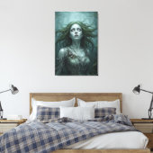 Rusalka Floating in Stagnant Pond Leinwanddruck (Insitu (Schlafzimmer))