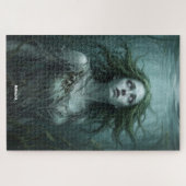 Rusalka schwebt in einem stehenden Teich Puzzle (Horizontal)