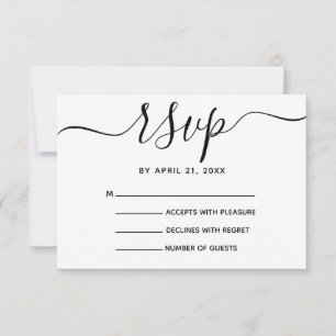 Rusfarbene RSVP-Karten für Monogramm RSVP Karte