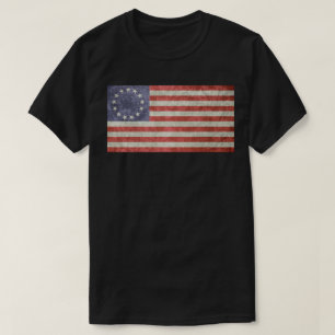 Rush Betsy Ross Vintag 1776 Gott segne Amerika T-Shirt