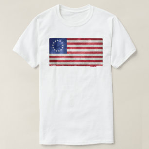 Rush Betsy Ross Vintag 1776 Gott segne Amerika T-Shirt
