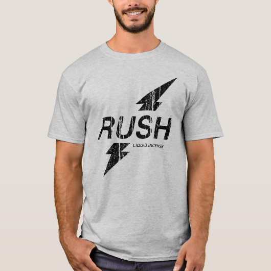 Rush Black T-Shirt (Vorderseite)