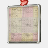 Rush County, Kansas Silbernes Ornament (Links)